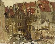 Demolition of the Grand Bazar de la Bourse in Amsterdam at the Nieuwendijk George Hendrik Breitner